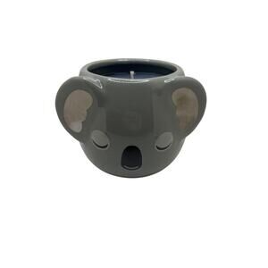 Fragrant Jewels Koala Scented Candle Medium Gray Ceramic Jar Inner Circle Cute